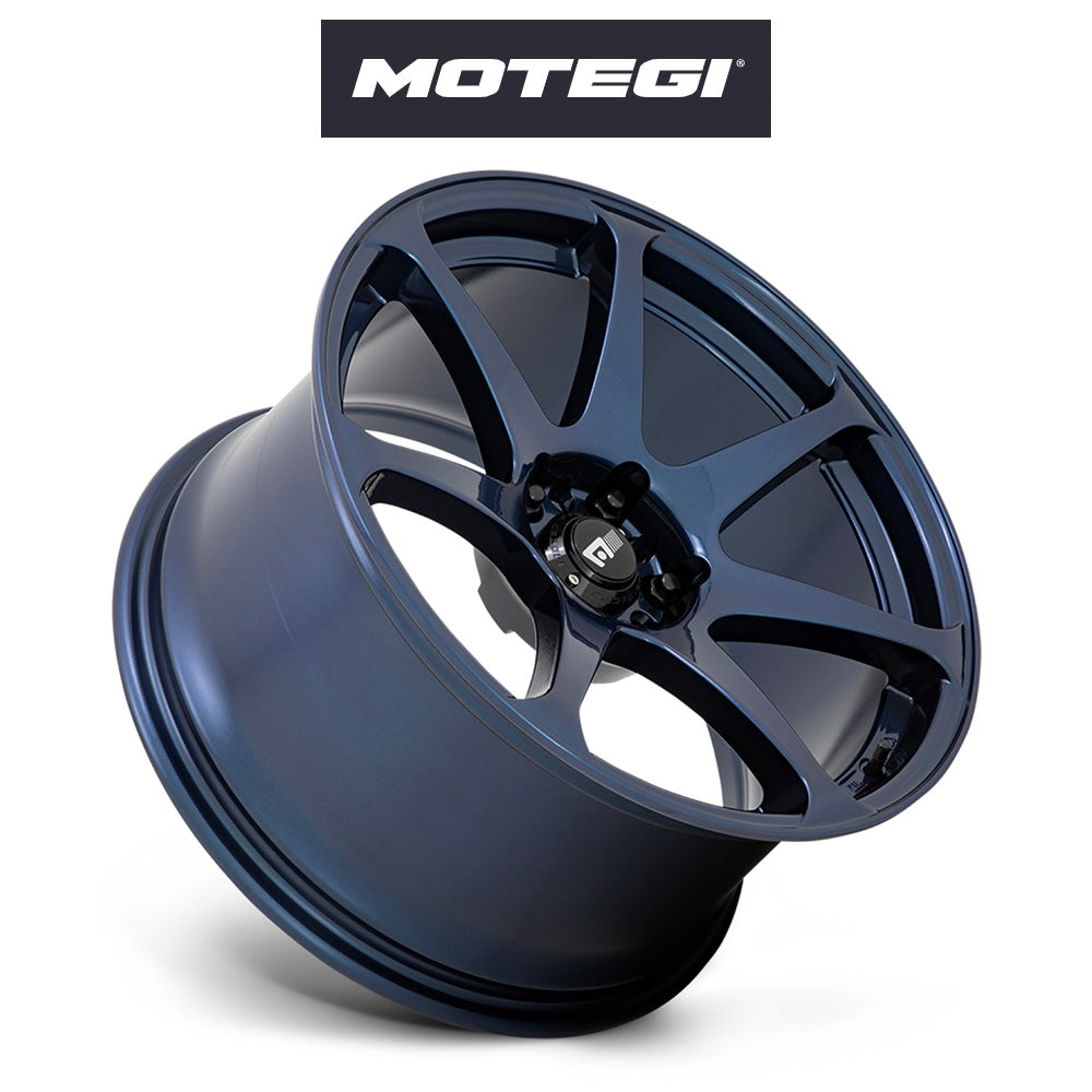 トヨタ ＧＲ８６ (Toyota GR86)用 モテギ レーシング MR154 バトル 17x8J ET 43 フロント&リア ミッドナイトブルー ホイール４本セット Motegi BATTLE 17X8 5X100 72 +43 MN-BLUE (送料無料)