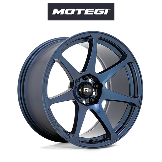 トヨタ ＧＲ８６ (Toyota GR86)用 モテギ レーシング MR154 バトル 17x8J ET 30 フロント&リア ミッドナイトブルー ホイール４本セット Motegi BATTLE 17X8 5X100 72 +30 MN-BLUE (送料無料)