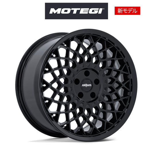 トヨタ ＧＲカローラ用 ロティフォーム CJJ 18x8.5J ET 22 フロント&リア グロスブラック フローフォームド アルミニウムホイール４本セット (消費税、送料込み)