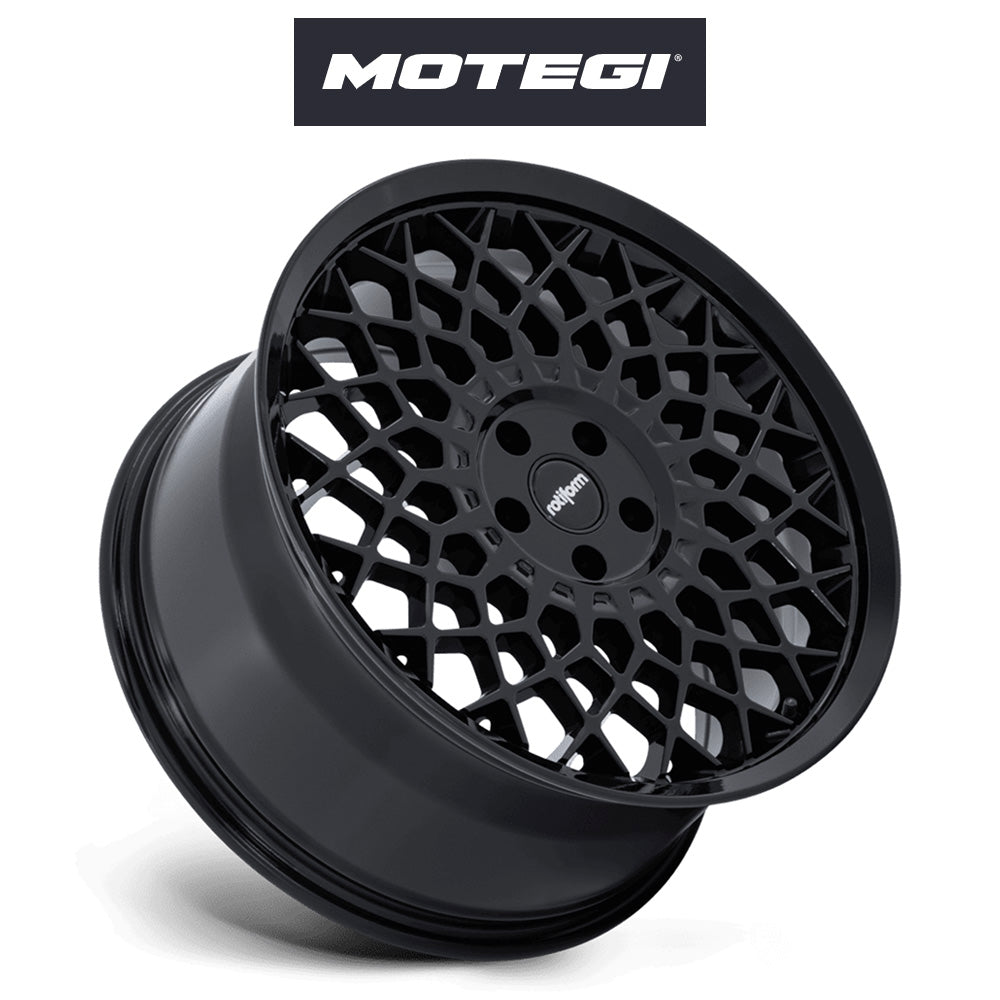 トヨタ ＧＲカローラ用 ロティフォーム CJJ 18x8.5J ET 22 フロント&リア グロスブラック フローフォームド アルミニウムホイール４本セット (消費税、送料込み)