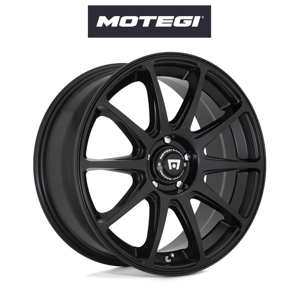 トヨタ ＧＲ８６ (Toyota GR86)用 モテギ レーシング MR127 CS10 18x8J ET 38 フロント&リア サテンブラック ホイール４本セット Motegi MR127 18X8 5X100 S-BLACK 38MM (送料無料)