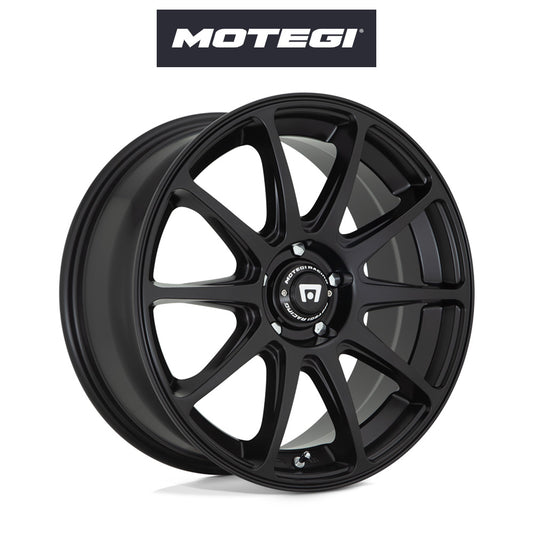 トヨタ ＧＲ８６ (Toyota GR86)用 モテギ レーシング MR127 CS10 18x8J ET 38 フロント&リア サテンブラック ホイール４本セット Motegi MR127 18X8 5X100 S-BLACK 38MM (送料無料)