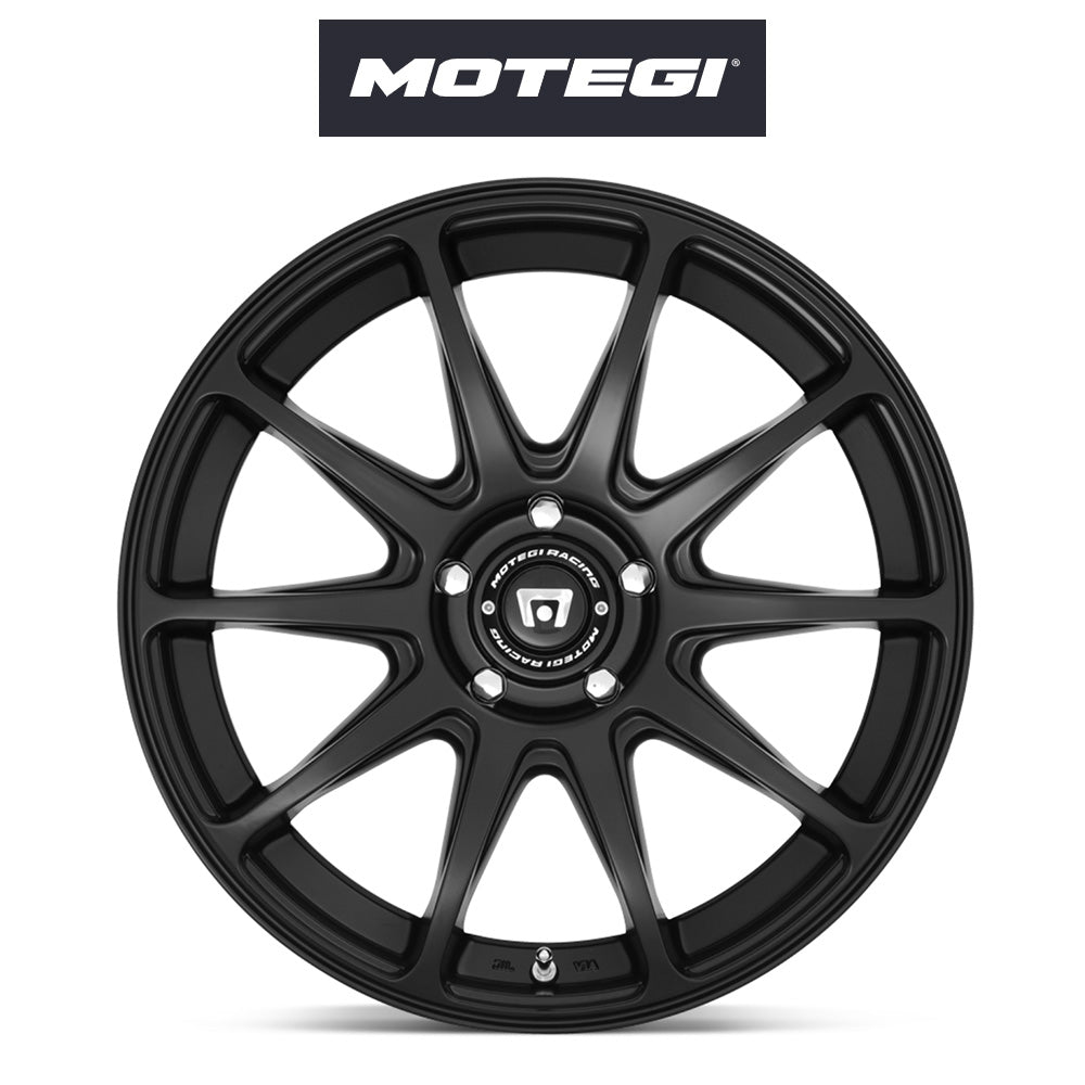 トヨタ ＧＲ８６ (Toyota GR86)用 モテギ レーシング MR127 CS10 18x8J ET 38 フロント&リア サテンブラック ホイール４本セット Motegi MR127 18X8 5X100 S-BLACK 38MM (送料無料)