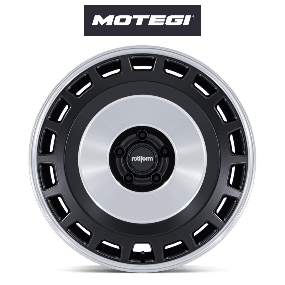 トヨタ ＧＲカローラ用 ロティフォーム ZBF 18x9.5J ET 38 フロント&リア マットブラック マシンドフェイス フローフォーミング・アルミニウムホイール４本セット (消費税、送料込み)