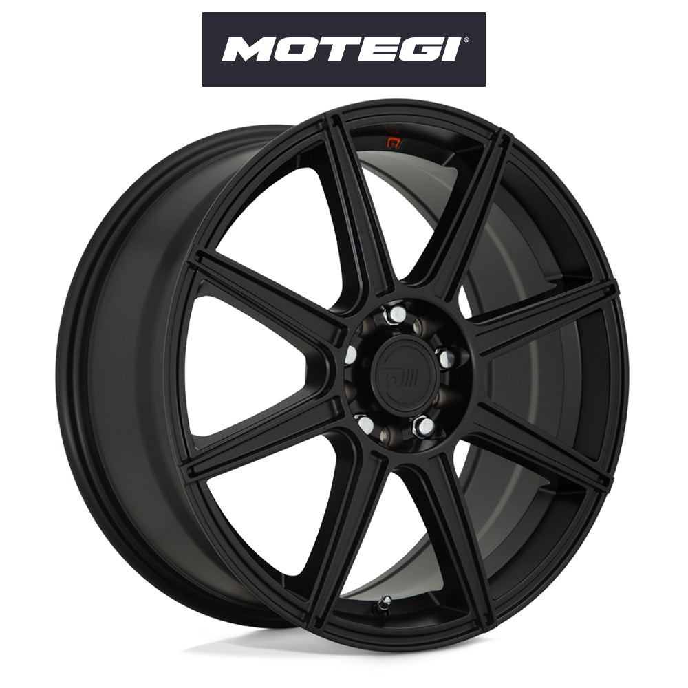 トヨタ ＧＲ８６ (Toyota GR86)用 モテギ レーシング MR142 CS8 18x8J ET 45 フロント&リア サテンブラック ホイール４本セット Motegi MR142 18X8 5X100/4.5 S-BLK 45MM (送料無料)