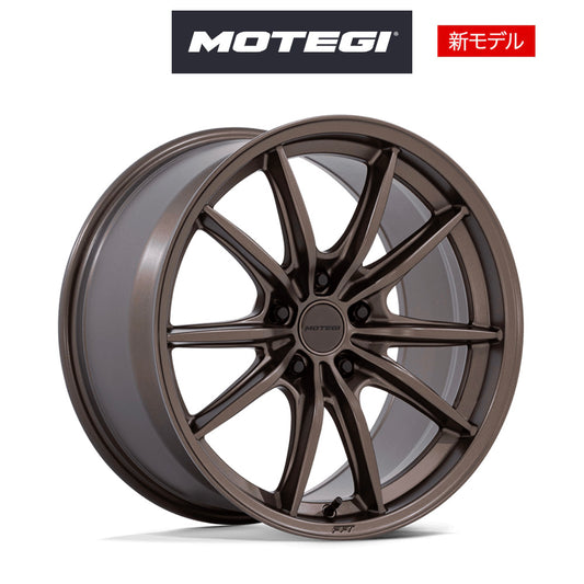 ホンダ シビック用 モテギ レーシング ゼントク 17x8.5J ET 35 フロント&リア バーント・ブロンズ フローフォーミング・アルミニウムホイール４本セット (消費税、送料込み)
