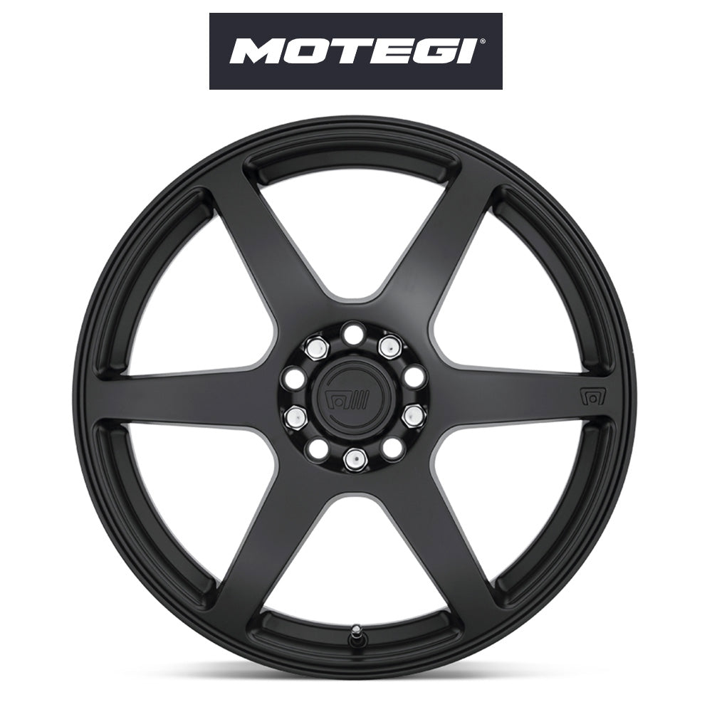 トヨタ ＧＲ８６ (Toyota GR86)用 モテギ レーシング MR143 CS6 18x8J ET 35 フロント&リア サテンブラック ホイール４本セット Motegi MR143 18X8 5X100/4.5 S-BLK 35MM (送料無料)