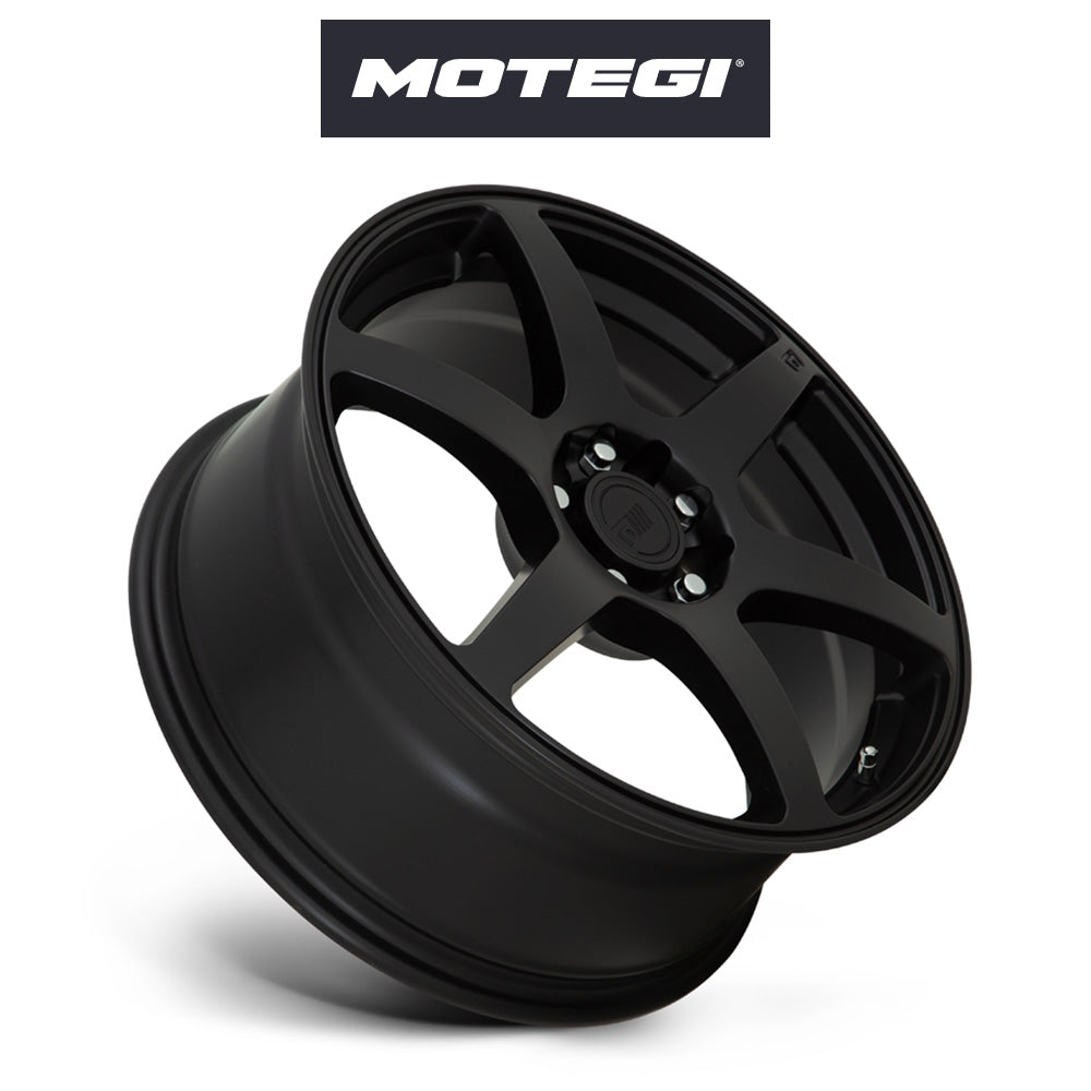 トヨタ ＧＲ８６ (Toyota GR86)用 モテギ レーシング MR143 CS6 18x8J ET 35 フロント&リア サテンブラック ホイール４本セット Motegi MR143 18X8 5X100/4.5 S-BLK 35MM (送料無料)