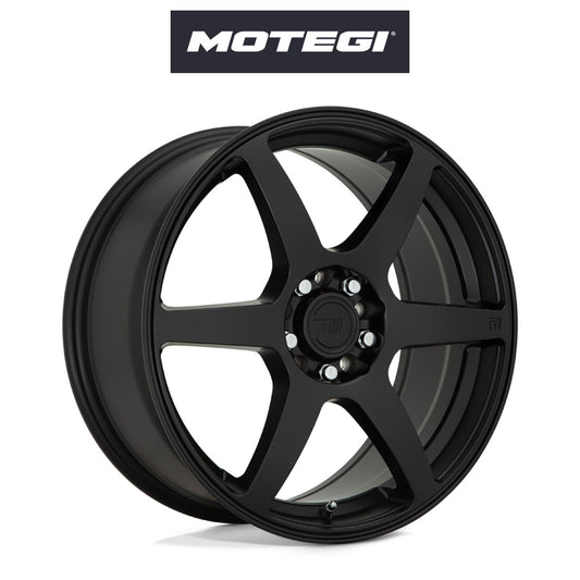 トヨタ ＧＲ８６ (Toyota GR86)用 モテギ レーシング MR143 CS6 18x8J ET 35 フロント&リア サテンブラック ホイール４本セット Motegi MR143 18X8 5X100/4.5 S-BLK 35MM (送料無料)