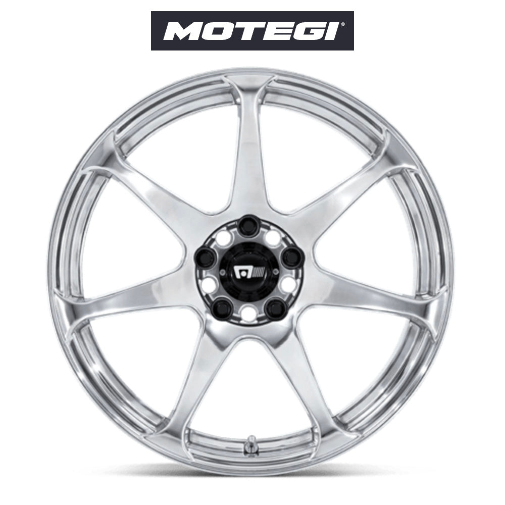 テスラ モデル３ (TESLA Model 3)用 モテギ バトル 18x8J ポリッシュド ホイール４本セット Motegi Battle MR154 18X8 5X4.5 POL 43MM (送料無料)
