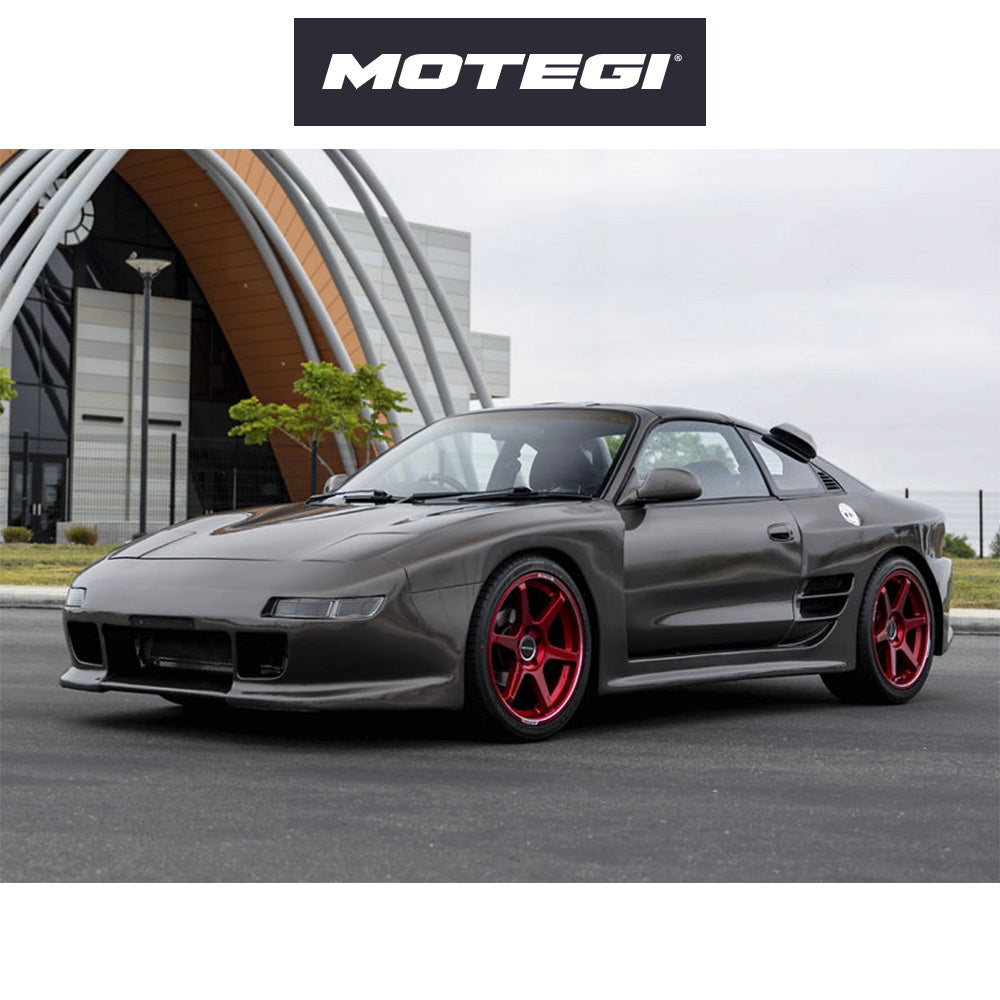 スバル ＢＲＺ (Subaru BRZ)用 モテギ レーシング バトル６ 18x9.5J ET 38 フロント&リア チェリーレッドメタリック（マシンドリップ付き） フロー成形アルミニウムホイール４本セット　Motegi BATTLE VI 18X9.5 5X100 56 +38 CHY-RD-MCH (消費税、送料込み)