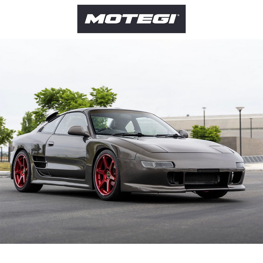 スバル ＢＲＺ (Subaru BRZ)用 モテギ レーシング バトル６ 18x9.5J ET 38 フロント&リア チェリーレッドメタリック（マシンドリップ付き） フロー成形アルミニウムホイール４本セット　Motegi BATTLE VI 18X9.5 5X100 56 +38 CHY-RD-MCH (消費税、送料込み)