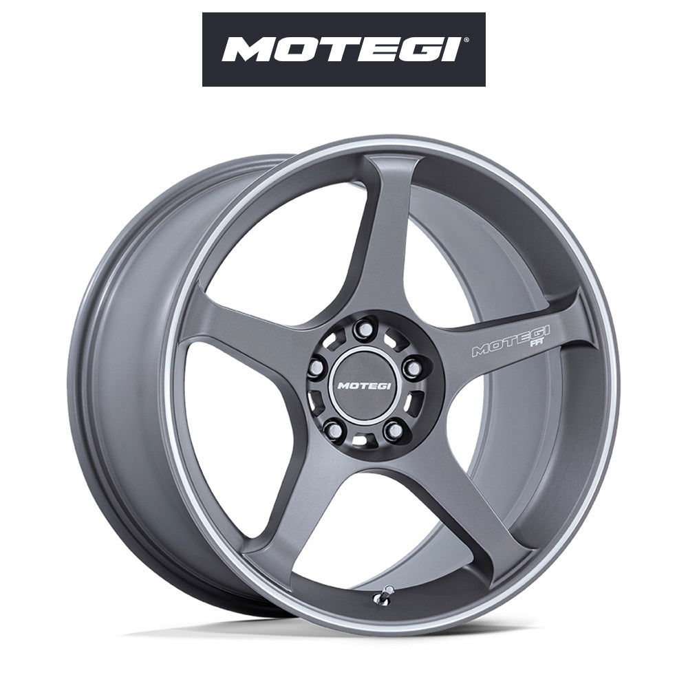 トヨタ ＧＲ８６ (Toyota GR86)用 モテギ レーシング バトル５ 18x9.5J ET 38 フロント&リア ガンジラ マシンドリップストライプ付きホイール４本セット Motegi BATTLE V 18X9.5 5X100 56 +38 GZA-MCH (消費税、送料込み)