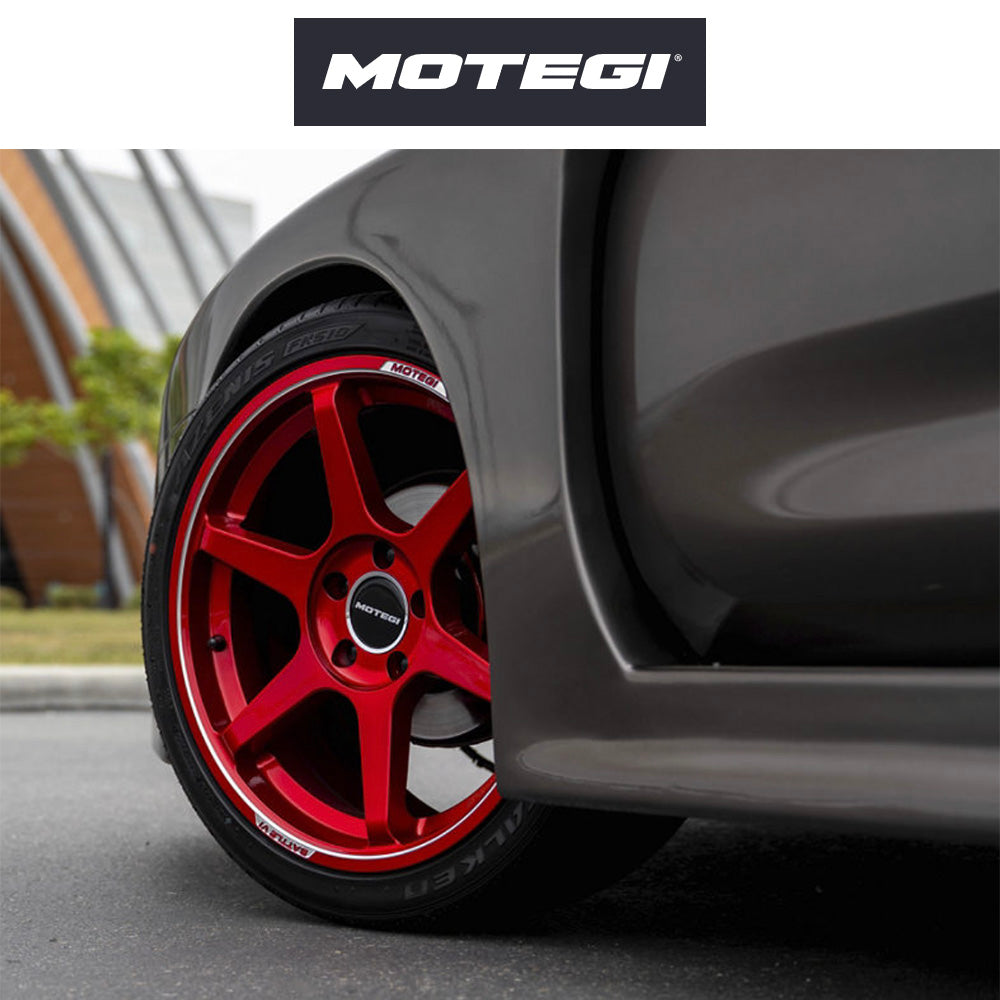 スバル ＢＲＺ (Subaru BRZ)用 モテギ レーシング バトル６ 18x9.5J ET 38 フロント&リア チェリーレッドメタリック（マシンドリップ付き） フロー成形アルミニウムホイール４本セット　Motegi BATTLE VI 18X9.5 5X100 56 +38 CHY-RD-MCH (消費税、送料込み)