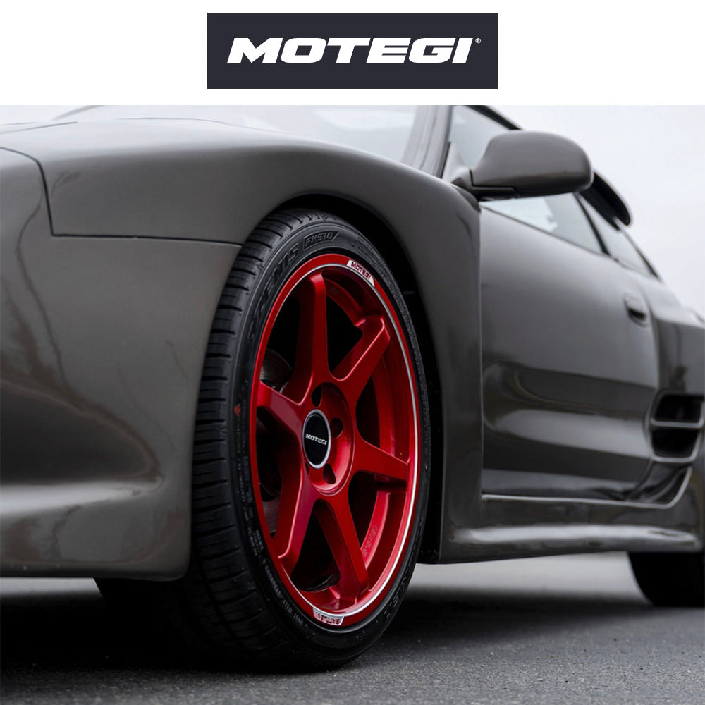 スバル ＢＲＺ (Subaru BRZ)用 モテギ レーシング バトル６ 18x9.5J ET 38 フロント&リア チェリーレッドメタリック（マシンドリップ付き） フロー成形アルミニウムホイール４本セット　Motegi BATTLE VI 18X9.5 5X100 56 +38 CHY-RD-MCH (消費税、送料込み)