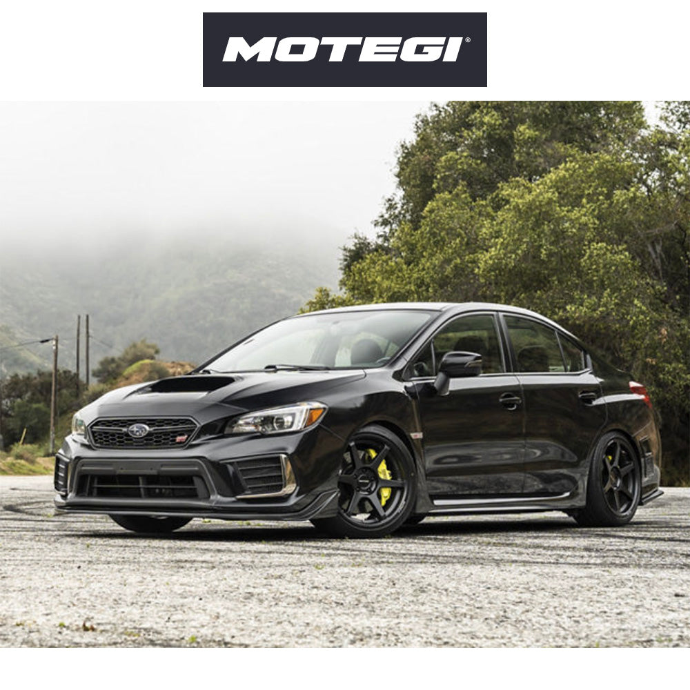 スバル ＢＲＺ (Subaru BRZ)用 モテギ レーシング バトル６ 18x9.5J ET 38 フロント&リア マットブラックバードメタリック フロー成形アルミニウムホイール４本セット　Motegi BATTLE VI 18X9.5 5X100 56 +38 M-BLB-MTL (消費税、送料込み)