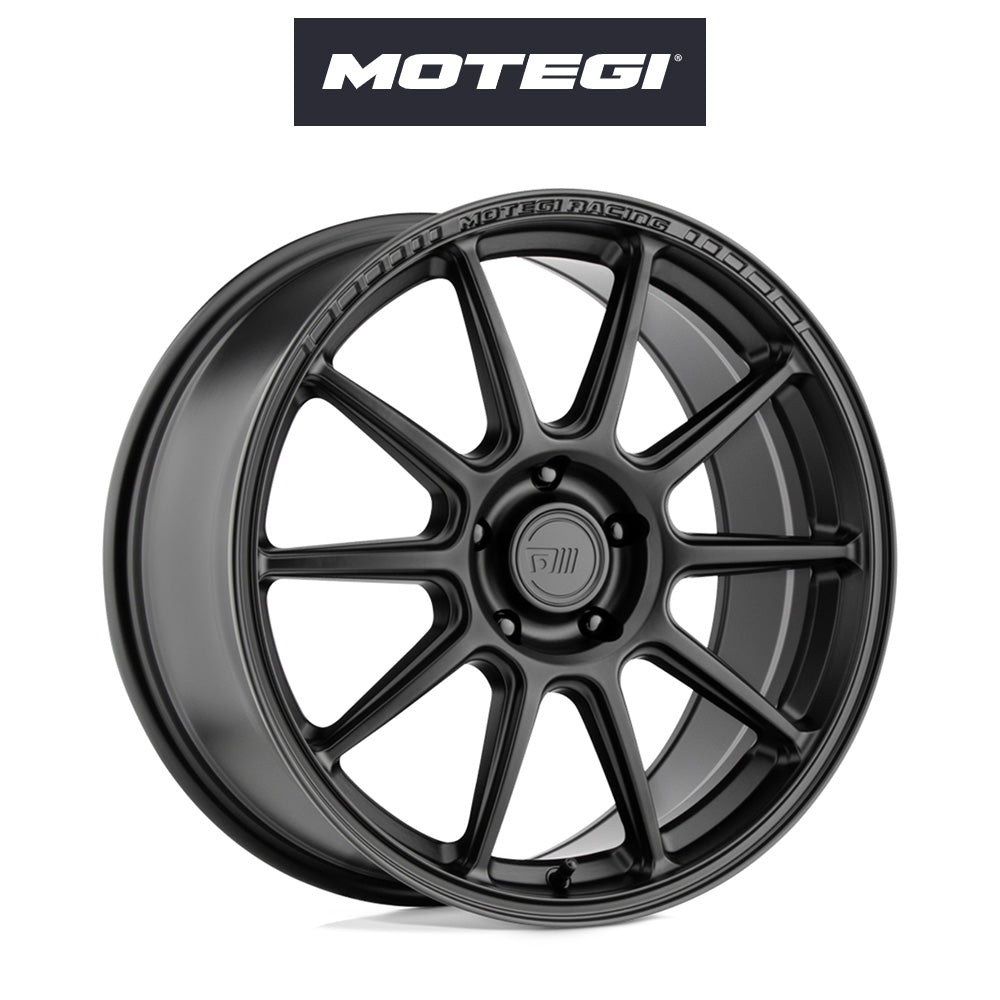 トヨタ ＧＲカローラ用 モテギ レーシング MR140 18x8.5J ET 35 フロント&リア サテンブラック フロー成形アルミニウムホイール４本セット Motegi MMR140 18X8.5 5X4.5 S-BLK 35MM (消費税、送料込み)