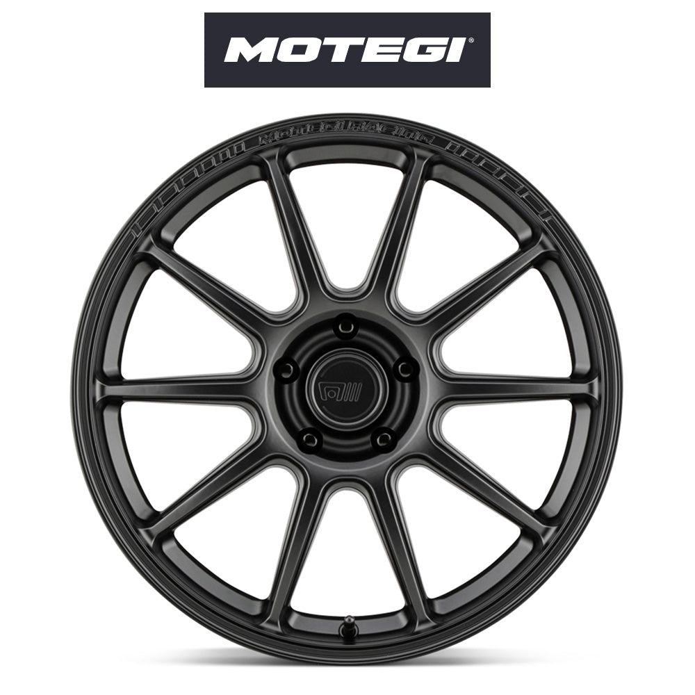 トヨタ ＧＲカローラ用 モテギ レーシング MR140 18x8.5J ET 35 フロント&リア サテンブラック フロー成形アルミニウムホイール４本セット Motegi MMR140 18X8.5 5X4.5 S-BLK 35MM (消費税、送料込み)