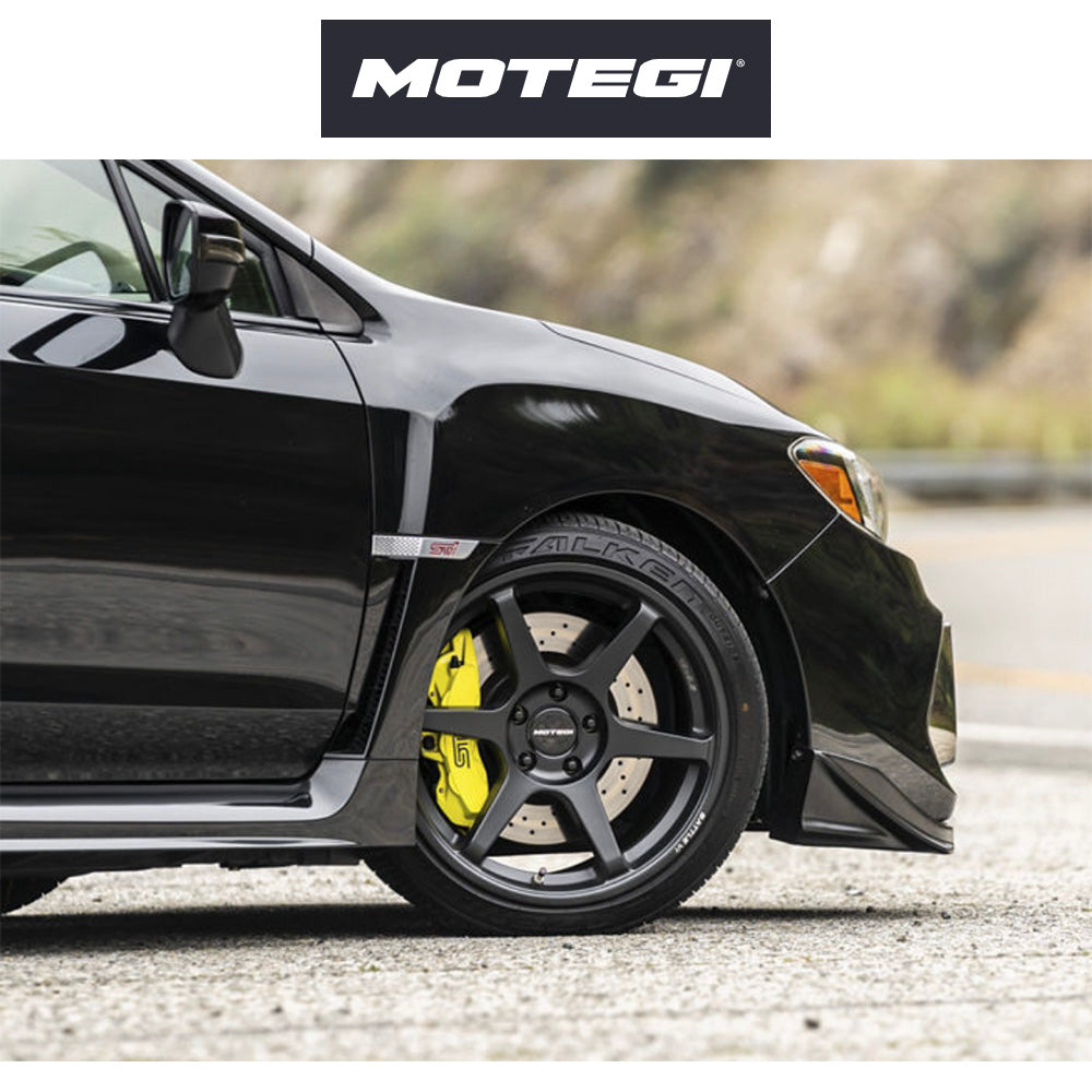 スバル ＢＲＺ (Subaru BRZ)用 モテギ レーシング バトル６ 18x9.5J ET 38 フロント&リア マットブラックバードメタリック フロー成形アルミニウムホイール４本セット　Motegi BATTLE VI 18X9.5 5X100 56 +38 M-BLB-MTL (消費税、送料込み)