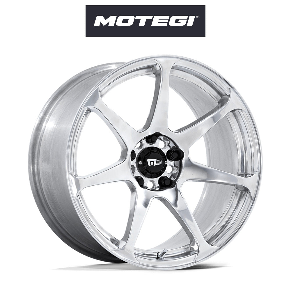 トヨタ ＧＲカローラ用 モテギ バトル 18x8J ET 30 ポリッシュド ホイール４本セット　Motegi BATTLE 18X9.5 5X4.5 72 +30 POL (消費税、送料込み)