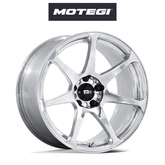 テスラモデル３用 モテギ バトル 18x8J ET 30 ポリッシュド ホイール４本セット Motegi BATTLE 18X8 5X4.5 72 +30 POL (消費税、送料込み)