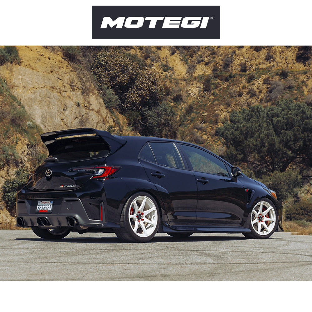 トヨタ ＧＲカローラ用 モテギ バトル 18x8J ET 30 ホワイト ホイール４本セット Motegi BATTLE 18X8 5X4.5 72 +30 WHITE (消費税、送料込み)