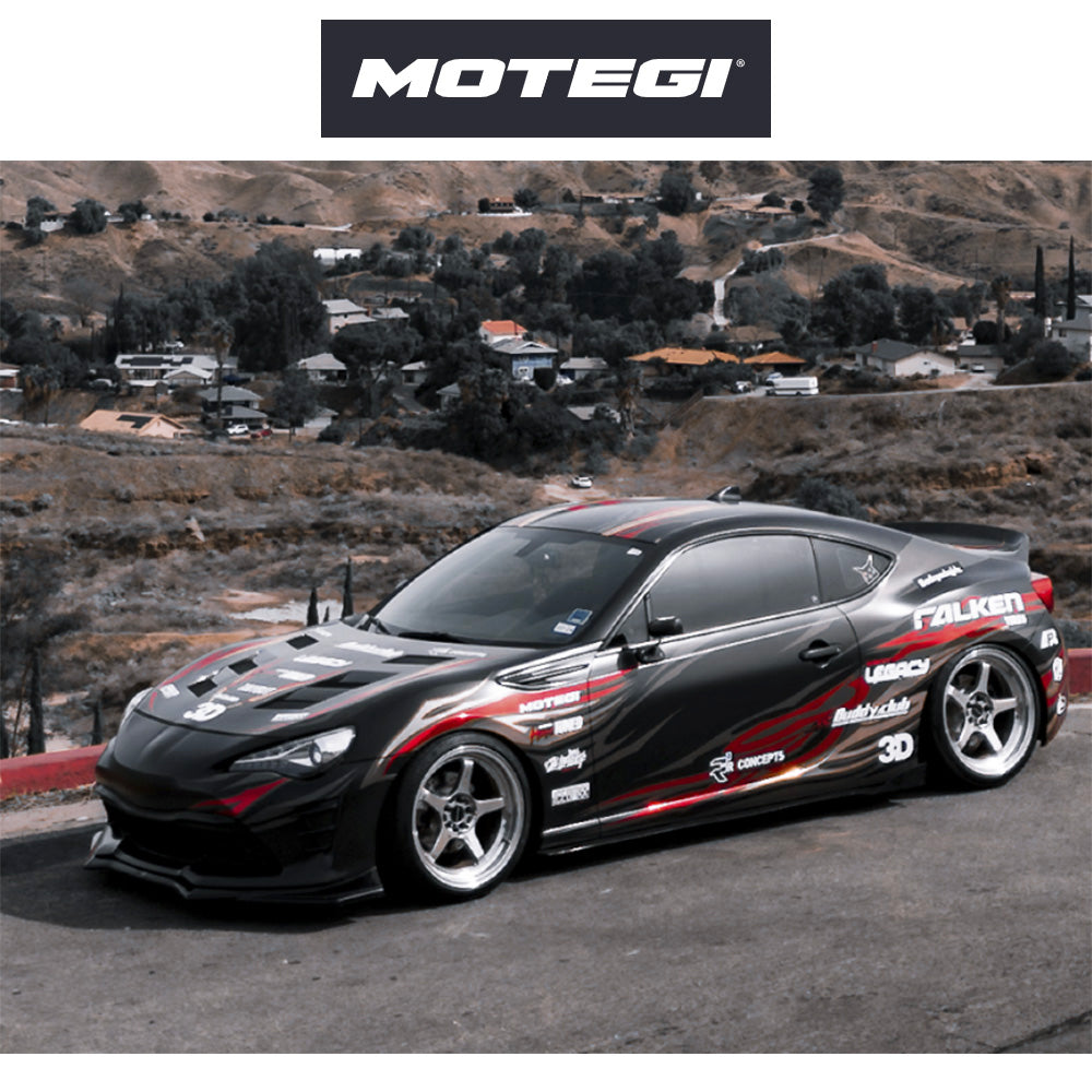 テスラ モデル３ (TESLA Model 3)用 モテギ バトル V 18x9.5J グレーマシンドストライプ ホイール４本セット Motegi Battle V MR159 18X9.5 5X4.5 GZA-MCH 38MM (送料無料)