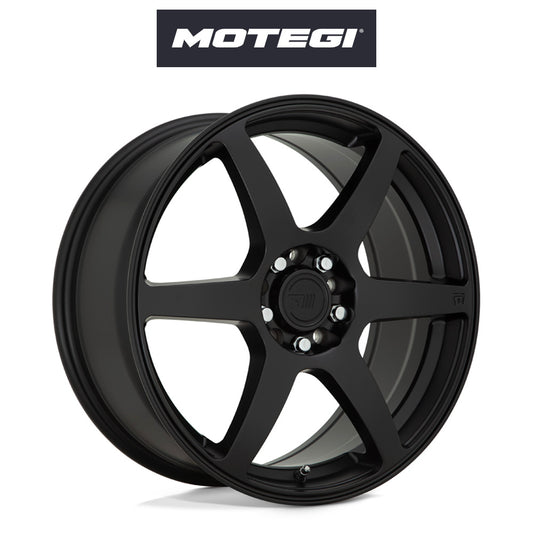 トヨタ ＧＲ８６ (Toyota GR86)用 モテギ レーシング MR143 CS6 18x8J ET 35 フロント&リア サテンブラック ホイール４本セット Motegi MR143 18X8 5X100/4.5 S-BLK 35MM (消費税、送料込み)