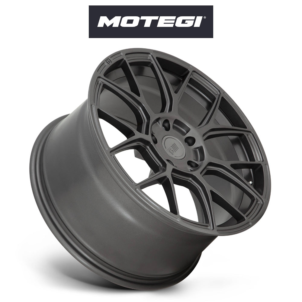 トヨタ ＧＲカローラ用 モテギ レーシング MR147 18x8.5J ET 35 フロント&リア ガンメタル フロー成形アルミニウムホイール４本セット　Motegi MR147 18X8.5 5X4.5 G-MTL 35MM (消費税、送料込み)