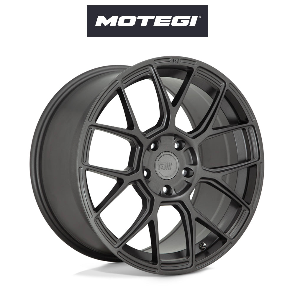 トヨタ ＧＲカローラ用 モテギ レーシング MR147 18x8.5J ET 35 フロント&リア ガンメタル フロー成形アルミニウムホイール４本セット　Motegi MR147 18X8.5 5X4.5 G-MTL 35MM (消費税、送料込み)
