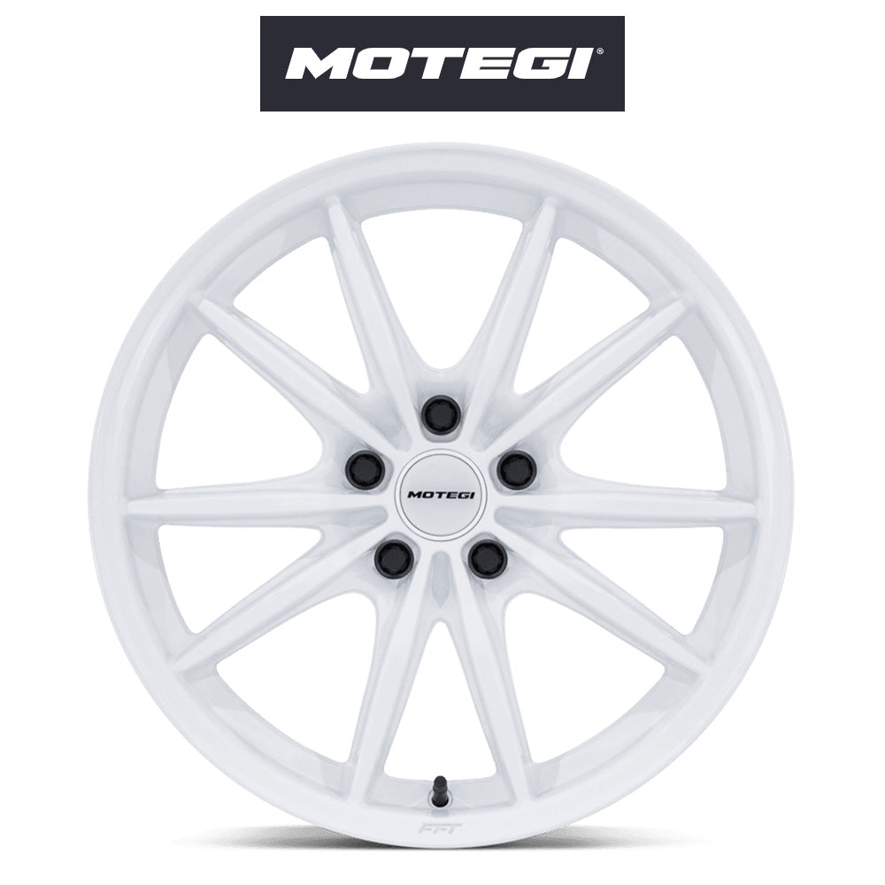 トヨタ ＧＲカローラ用 モテギ レーシング ゼントク 18x8.5J ET 35 フロント&リア グロスホワイト フロー成形アルミニウムホイール４本セット　Motegi ZENTOKU 18X8.5 5X4.5 72 +35 G-WHT (消費税、送料込み)