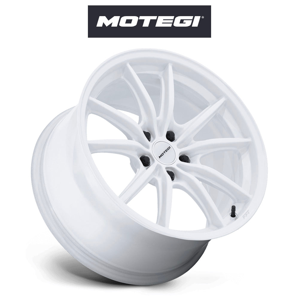 トヨタ ＧＲカローラ用 モテギ レーシング ゼントク 18x8.5J ET 35 フロント&リア グロスホワイト フロー成形アルミニウムホイール４本セット　Motegi ZENTOKU 18X8.5 5X4.5 72 +35 G-WHT (消費税、送料込み)