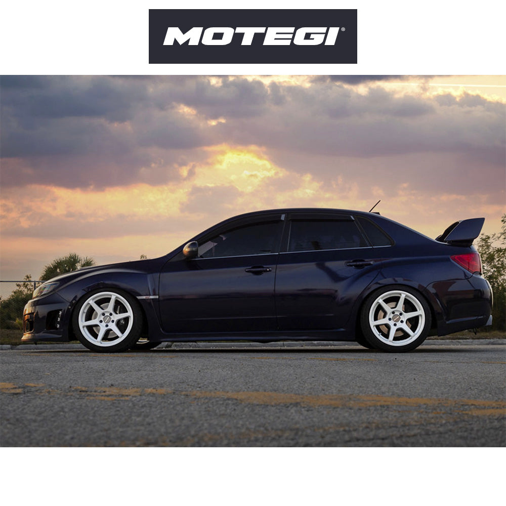 トヨタ ＧＲカローラ用 モテギ レーシング バトル６ 18x8.5J ET 35 フロント、リア ホワイト フロー成形アルミニウムホイール４本セット Motegi BATTLE VI 18X8.5 5X4.5 72 +35 MA-WHT-PRL (消費税、送料込み)