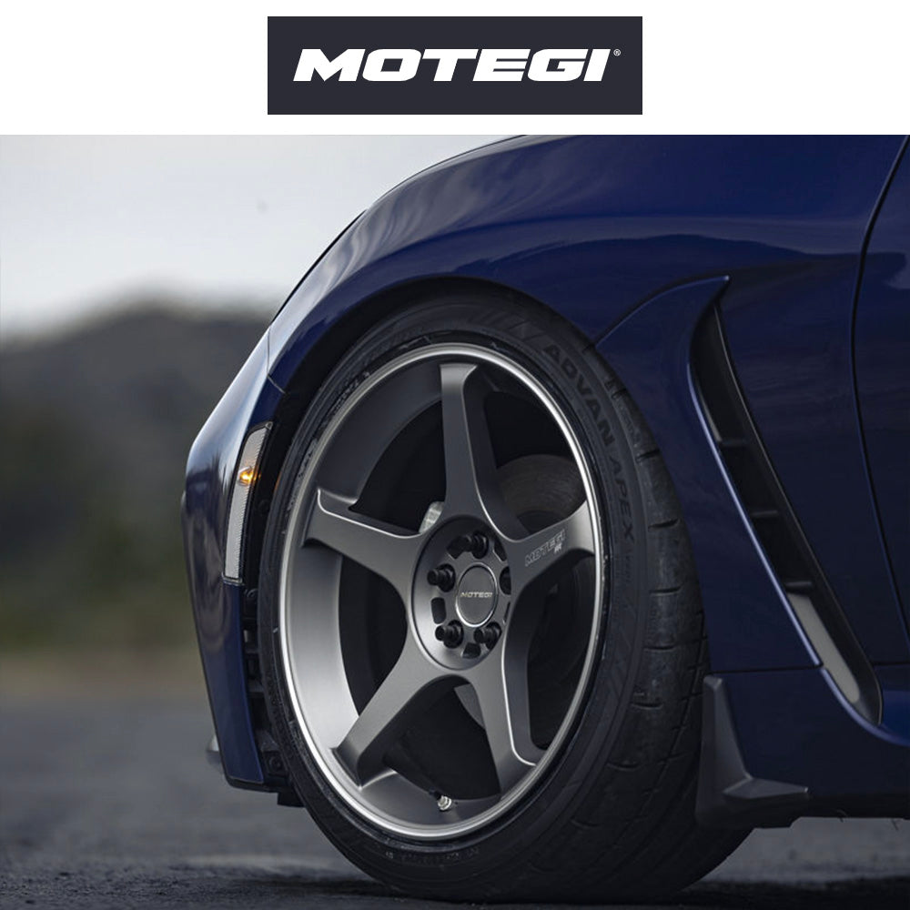 トヨタ ＧＲ８６用 モテギ レーシング バトル５ 18x8.5J ET 30 フロント&リア ガンジラ マシンドリップストライプ付き フローフォーミング・アルミニウムホイール４本セット (消費税、送料込み)