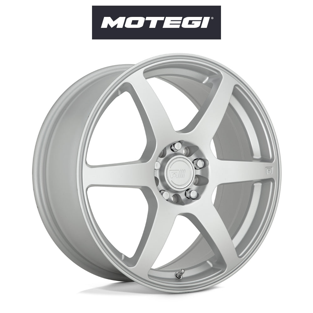 マツダ ロードスター用 モテギ レーシング MR143 CS6 17X7J ET 40 フロント、リア ハイパーシルバー ホイール４本セット (消費税、送料込み)