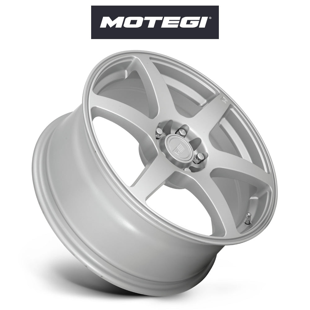 マツダ ロードスター用 モテギ レーシング MR143 CS6 17X7J ET 40 フロント、リア ハイパーシルバー ホイール４本セット (消費税、送料込み)