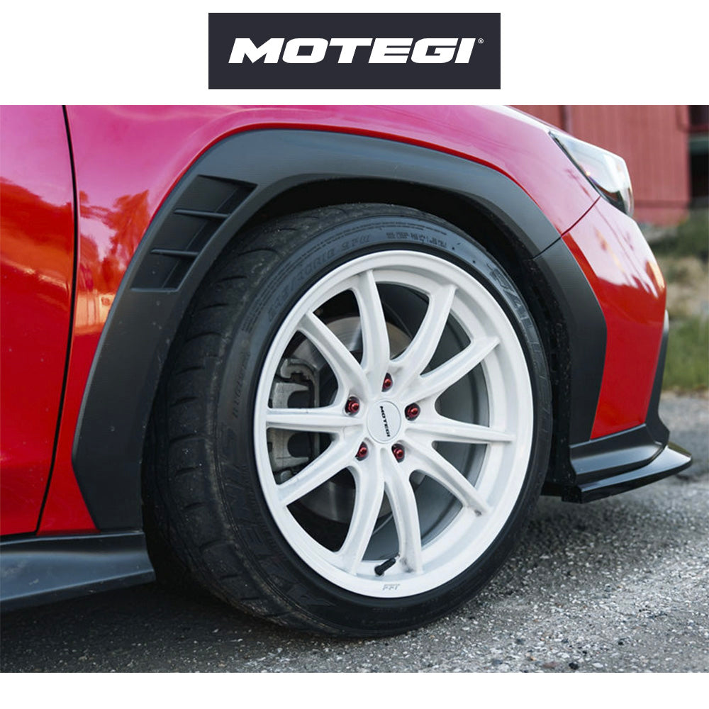 スバル ＷＲＸ Ｓ４用 モテギ レーシング ゼントク 17x8.5J ET 35 フロント&リア グロスホワイト フローフォーミング・アルミニウムホイール４本セット (消費税、送料込み)