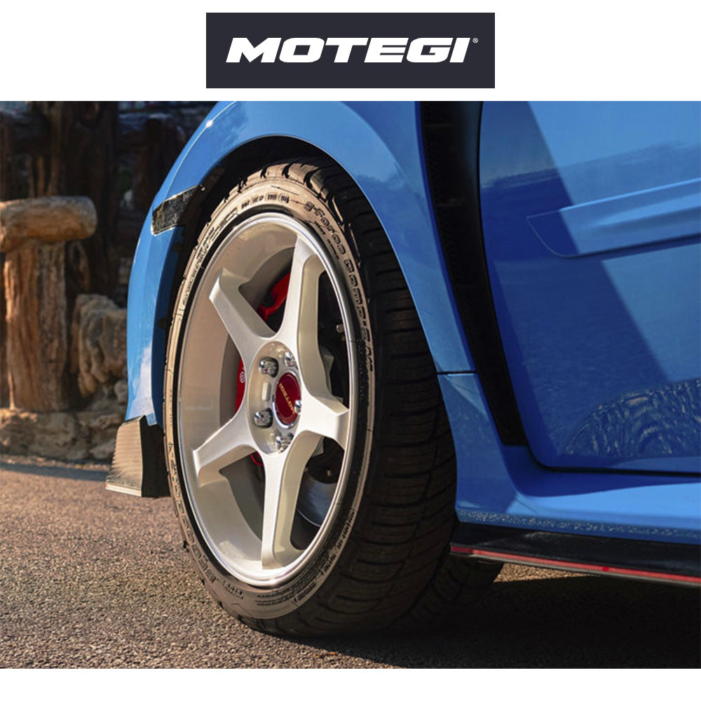 ホンダ シビック用 モテギ レーシング バトル５ 18x8.5J ET 35 フロント&リア ホワイト フローフォーミング・アルミニウムホイール４本セット (消費税、送料込み)