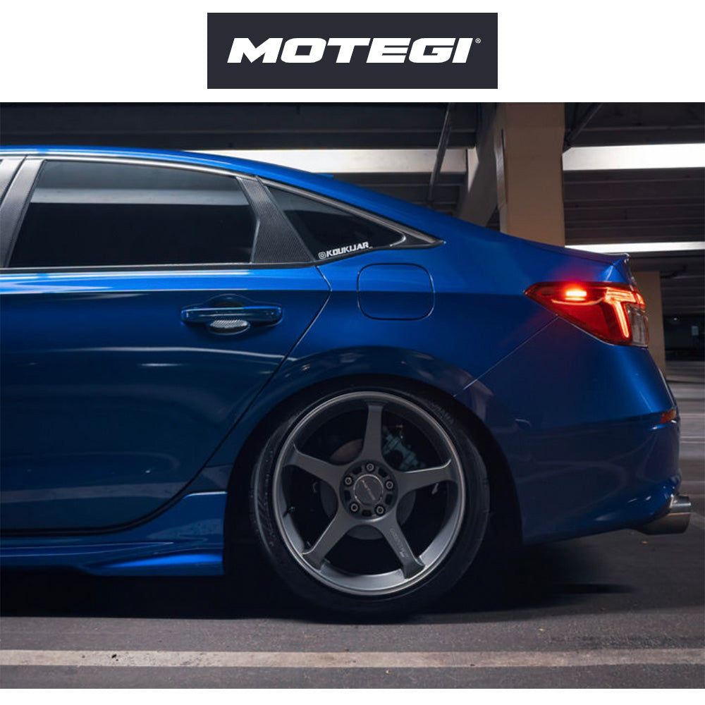ホンダ シビック用 モテギ レーシング バトル５ 17x8.5J ET 35 フロント&リア ガンジラ マシンドリップストライプ付き フローフォーミング・アルミニウムホイール４本セット (消費税、送料込み)
