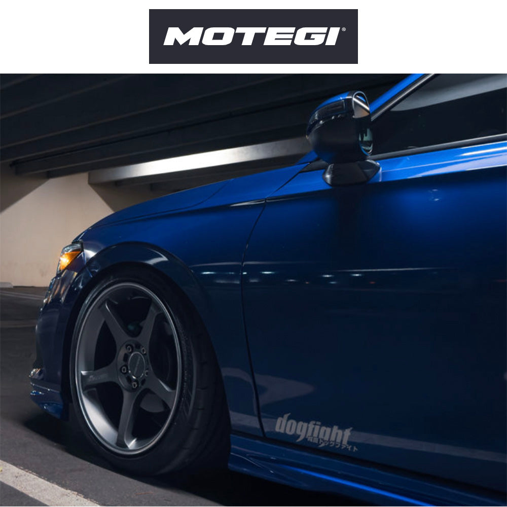 ホンダ シビック用 モテギ レーシング バトル５ 17x8.5J ET 35 フロント&リア ガンジラ マシンドリップストライプ付き フローフォーミング・アルミニウムホイール４本セット (消費税、送料込み)