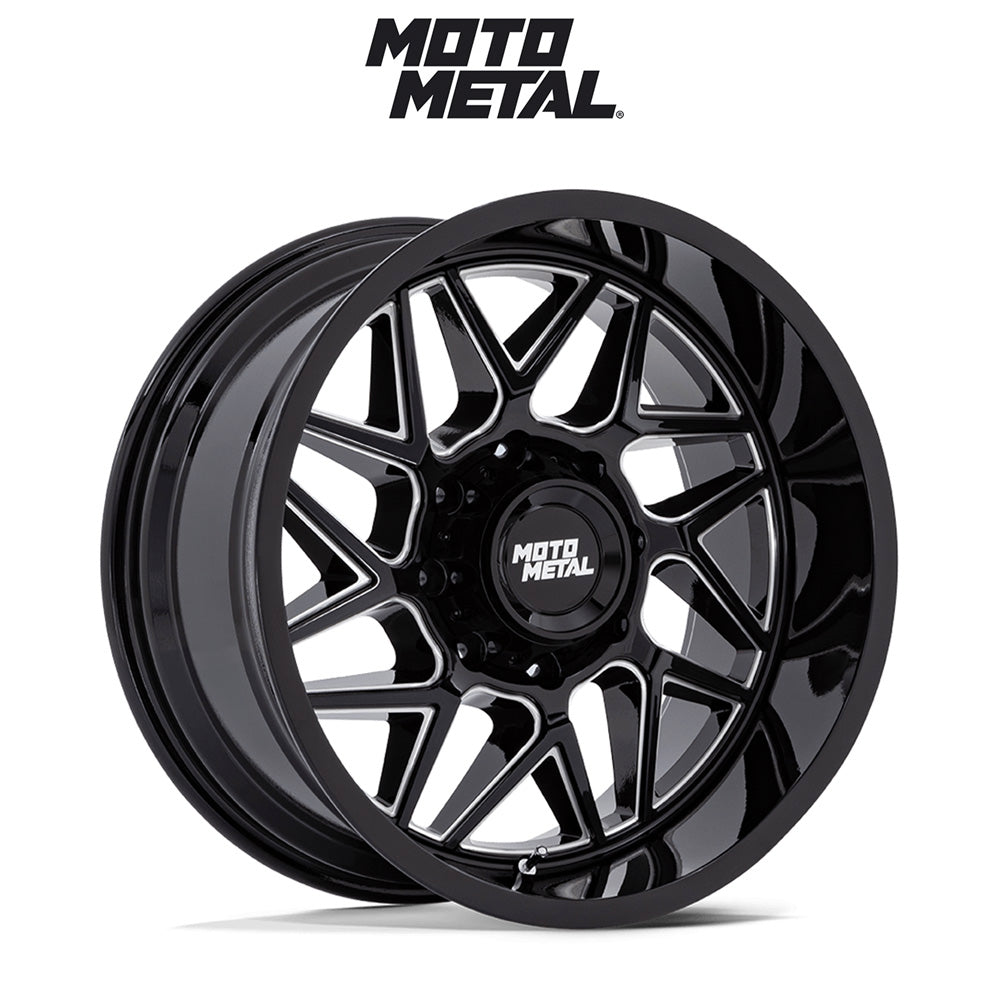 トヨタ ランドクルーザー用 モトメタル タービン 20x9J ET 20 フロント、リア グロスブラックミルド ホイール４本セット　Fuel TURBINE 20X9 6X5.5 106 +20 G-BLK MILL (消費税、送料込み)