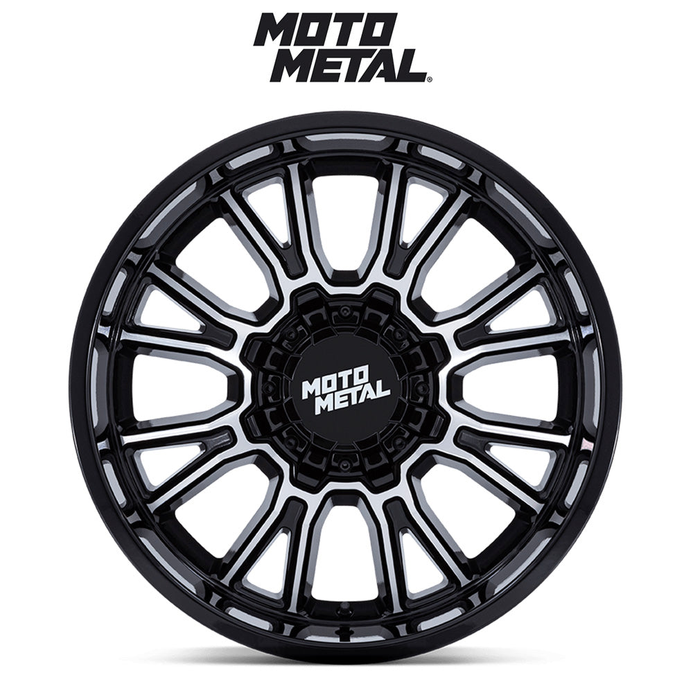 トヨタ ランドクルーザー用 モトメタル レガシー 20x9J ET 20 フロント、リア グロスブラックマシンド ホイール４本セット　Fuel LEGACY 20X9 6X135/5.5 106 +20 G-BLK-MCH (消費税、送料込み)