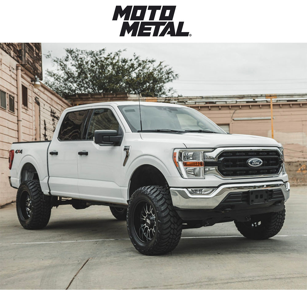 トヨタ ランドクルーザー用 モトメタル レガシー 20x9J ET 20 フロント、リア グロスブラックマシンド ホイール４本セット　Fuel LEGACY 20X9 6X135/5.5 106 +20 G-BLK-MCH (消費税、送料込み)