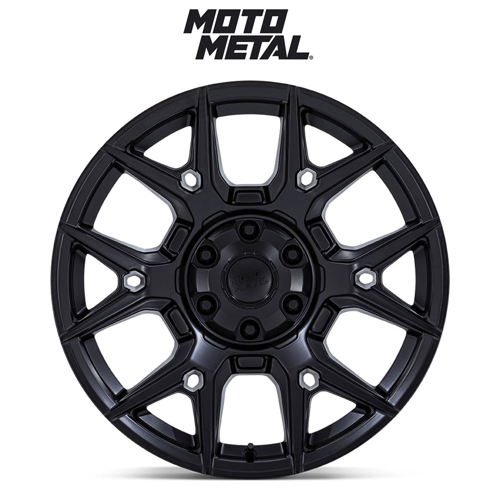 トヨタ ランドクルーザー用 モトメタル メイソン 22x9J ET 24 フロント、リア マットブラック ホイール４本セット　Fuel MASON 22X9 6X135/5.5 95 +24 M-BLK (消費税、送料込み)