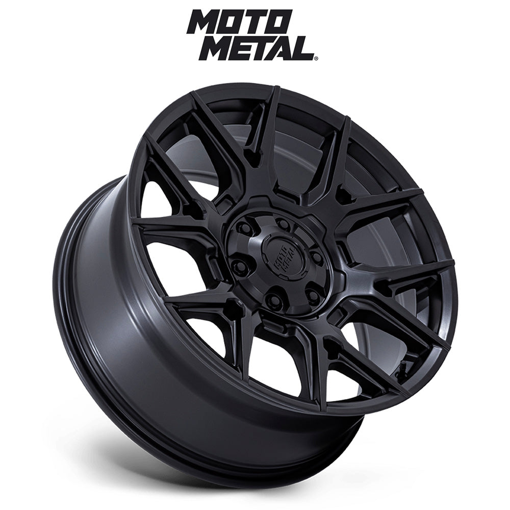 トヨタ ランドクルーザー用 モトメタル メイソン 22x9J ET 24 フロント、リア マットブラック ホイール４本セット　Fuel MASON 22X9 6X135/5.5 95 +24 M-BLK (消費税、送料込み)