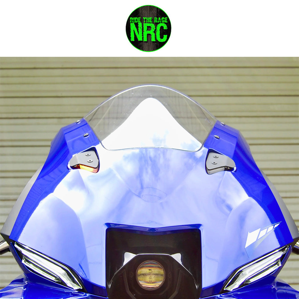 ２０２５年から現行年式 ヤマハ ＹＺＦ－Ｒ９用 NRC ニューレイジサイクル LEDフロントターンシグナルキット　YAMAHA R9 MIRROR BLOCK OFF TURN SIGNALS (2025 - PRESENT) (消費税、送料込み)