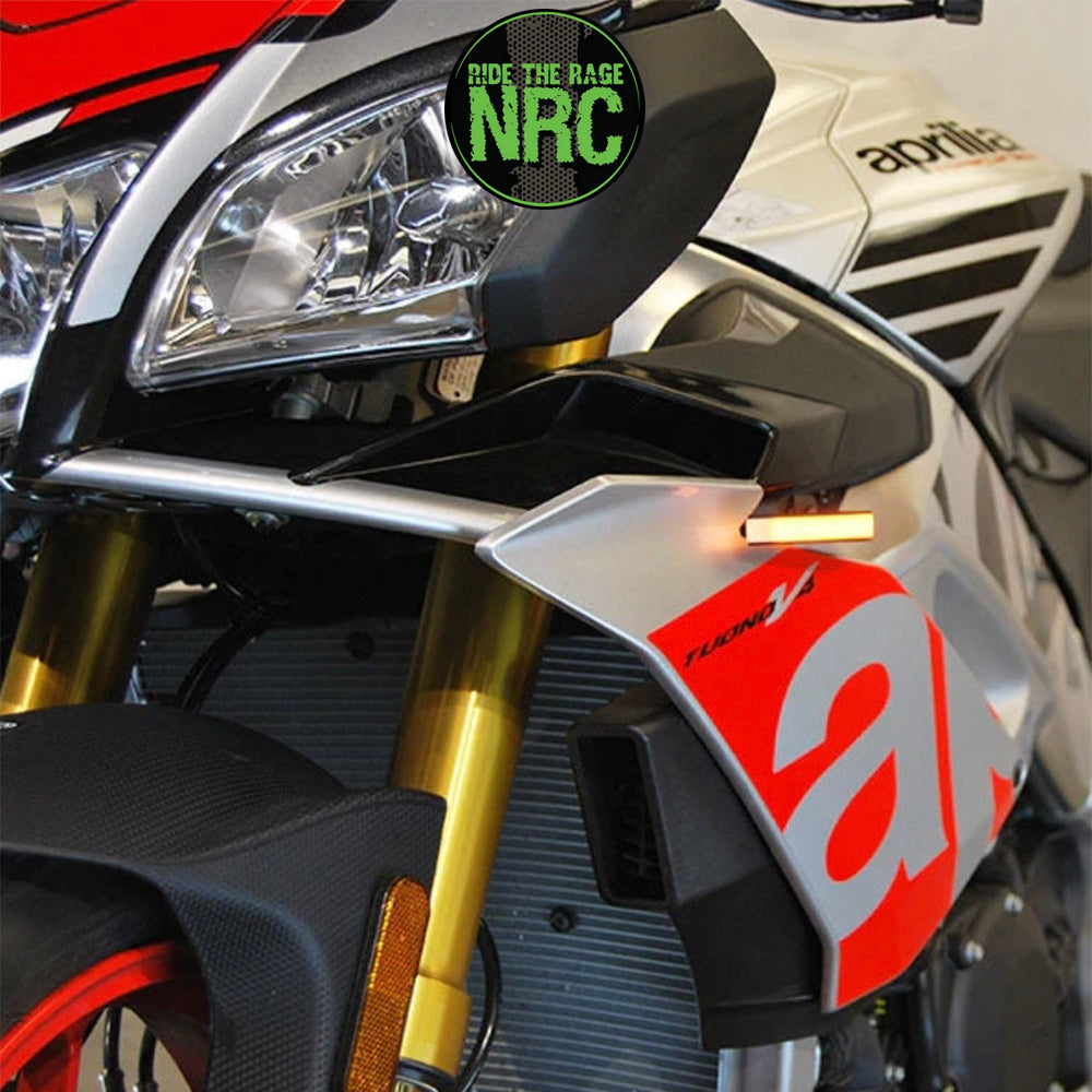 ２０１５年から２０１９年式モデル アプリリア トゥオーノ　Ｖ４用 NRC ニューレイジサイクル LEDフロントターンシグナルキット APRILIA TUONO 1100 V4 FRONT TURN SIGNALS (2015 - 2019) (送料無料)