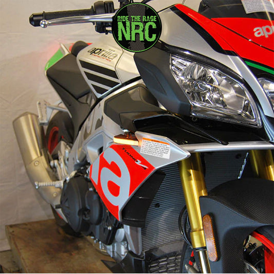 ２０１５年から２０１９年式モデル アプリリア トゥオーノ　Ｖ４用 NRC ニューレイジサイクル LEDフロントターンシグナルキット APRILIA TUONO 1100 V4 FRONT TURN SIGNALS (2015 - 2019) (送料無料)