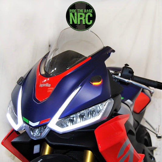 ２０２１年から現行年式モデル アプリリア ＲＳ６６０用 NRC ニューレイジサイクル LEDフロントターンシグナルキット APRILIA RS 660 MIRROR BLOCK OFF TURN SIGNALS (2021 - PRESENT) (送料無料)