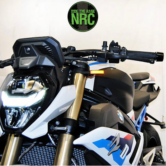 ２０２１年から現行年式モデル ＢＭＷ Ｓ１０００Ｒ用 NRC ニューレイジサイクル LEDフロントターンシグナルキット BMW S1000R FRONT TURN SIGNALS (2021-PRESENT) (送料無料)